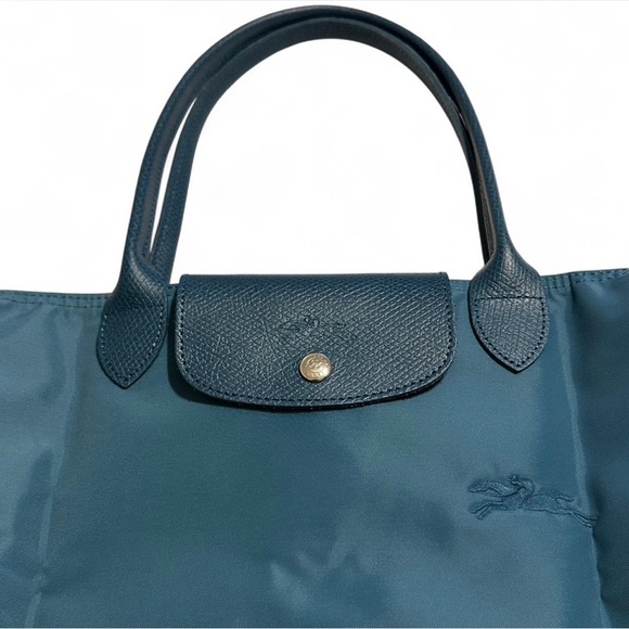 Longchamp Classic Le Pliage M Tote in Shade - Peacock | NWOT - Picture 7 of 8